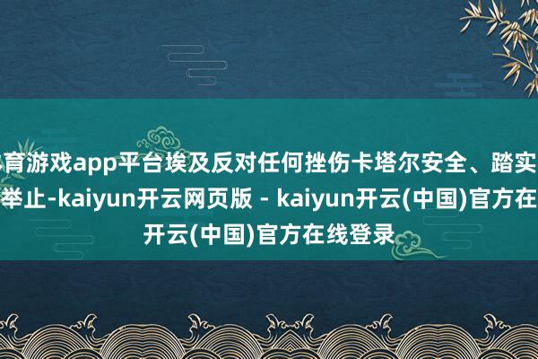 体育游戏app平台埃及反对任何挫伤卡塔尔安全、踏实和主权的举止-kaiyun开云网页版 - kaiyun开云(中国)官方在线登录