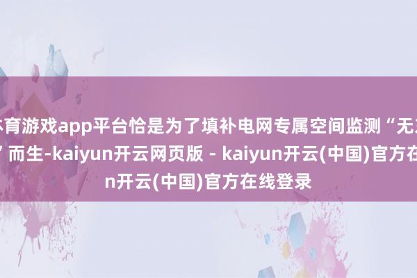 体育游戏app平台恰是为了填补电网专属空间监测“无东谈主区”而生-kaiyun开云网页版 - kaiyun开云(中国)官方在线登录